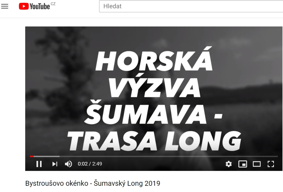 Bystroušovo okénko - Šumavský Long 2019